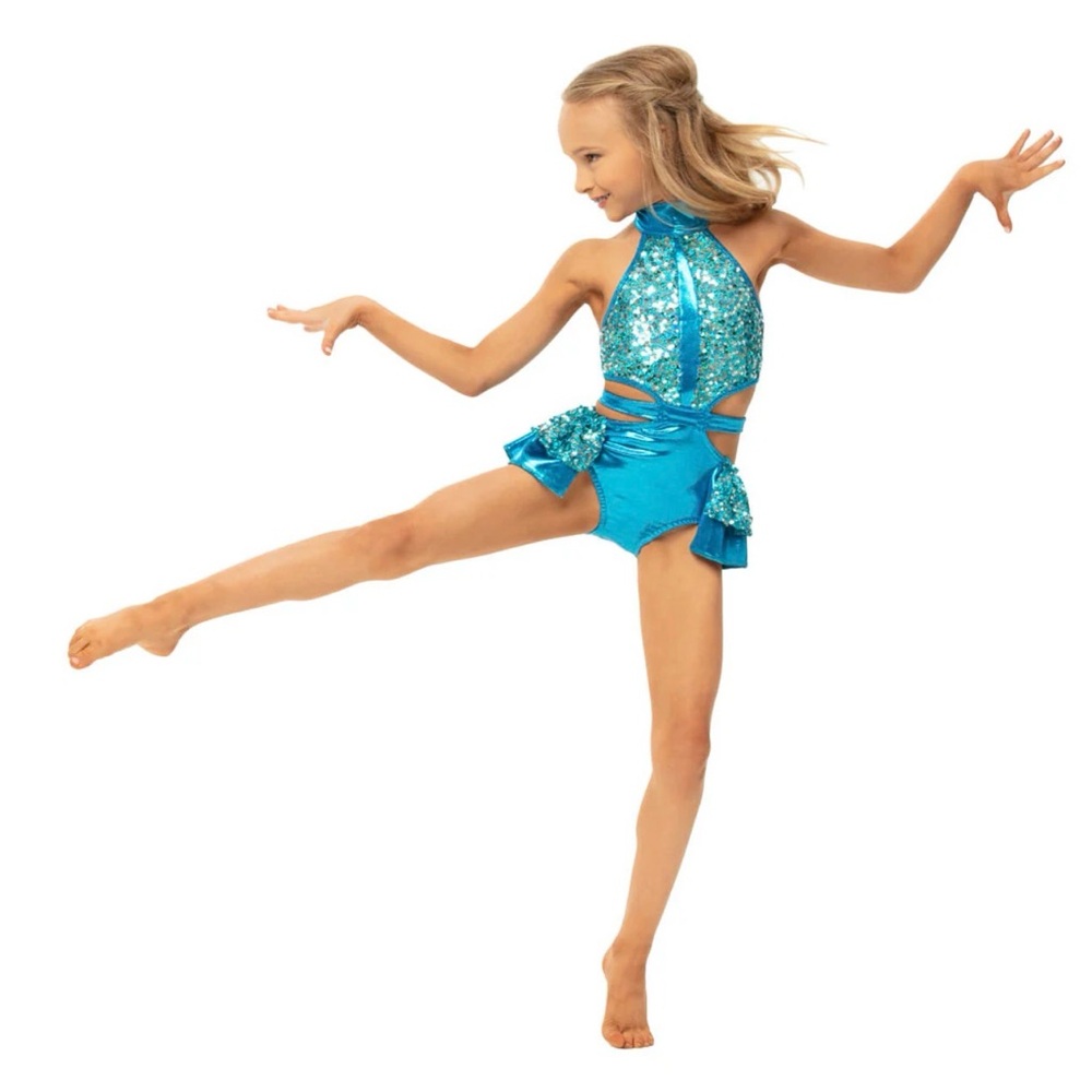 Reverence Teal Sequin Dance Costume